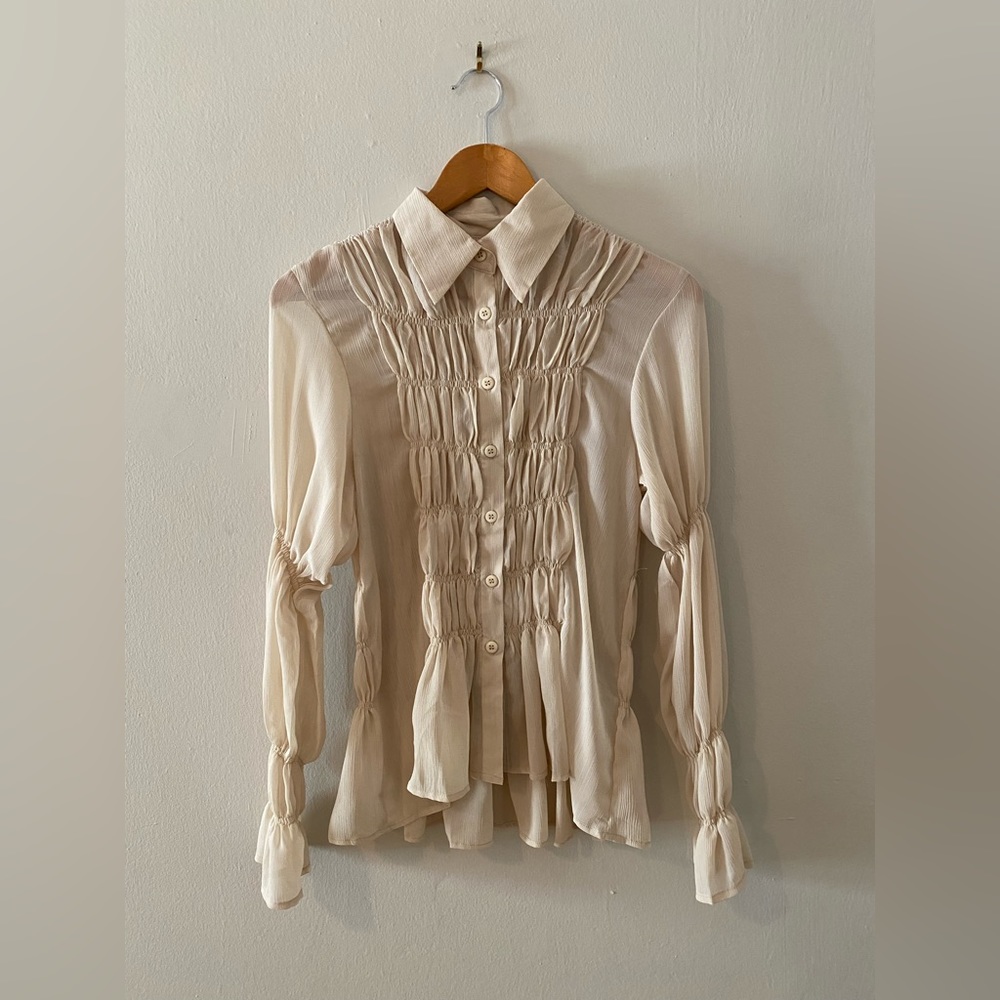 Vintage Ruffle blouse